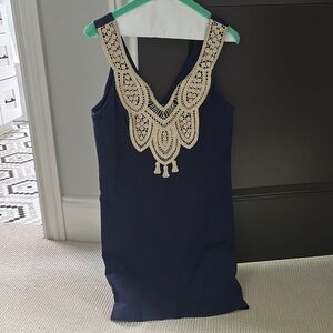 Lilly Pulitzer Navy Sleeveless Dress